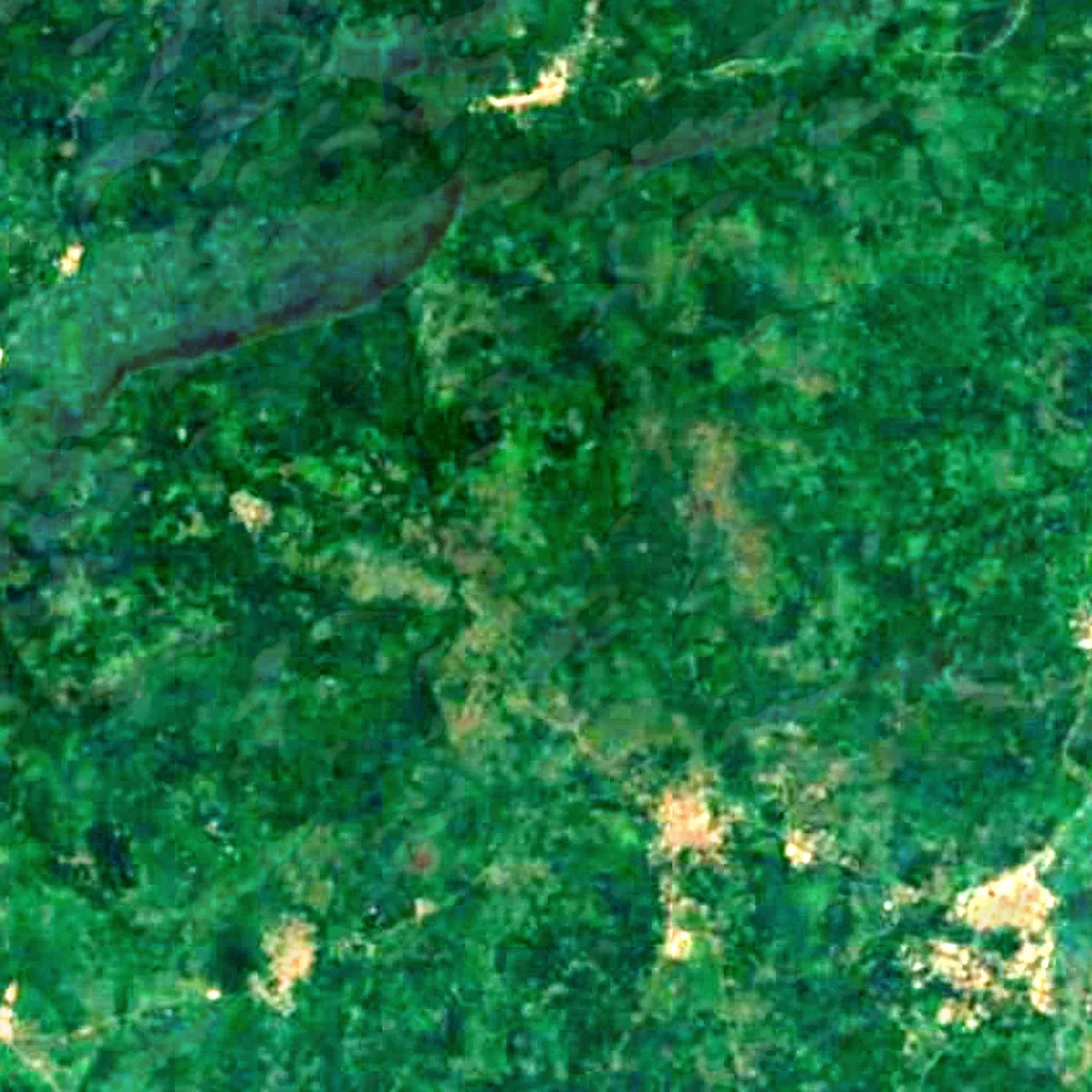 Waterfall of Wome seen from above (Sentinel-2)