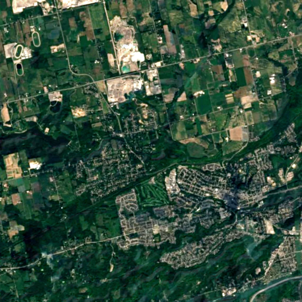 Websters Falls seen from above (Sentinel-2)
