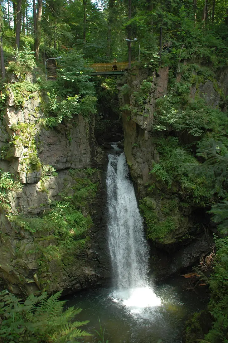 Poland - Miedzygorze - Wilczki waterfall