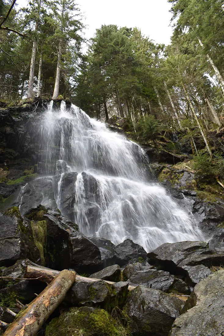 Zweribachwasserfall im Bannwald Zweribach